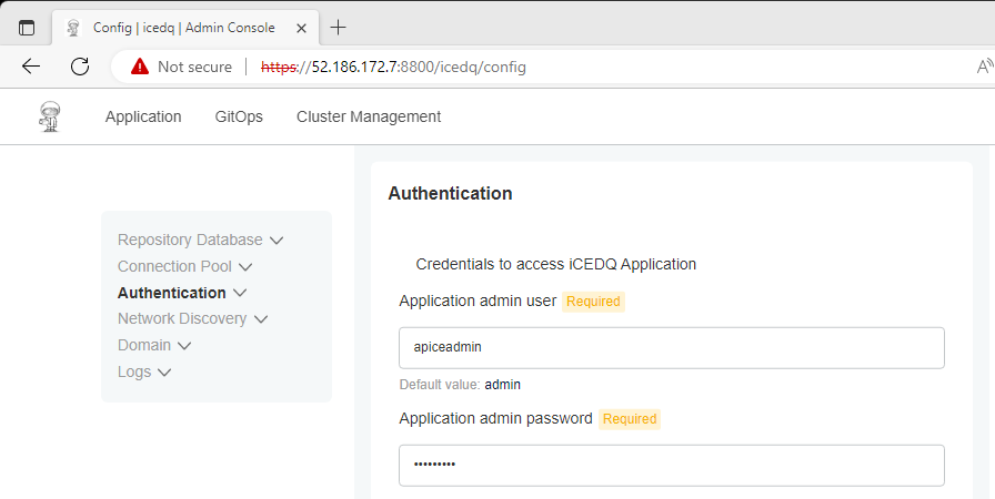Admin User Settings