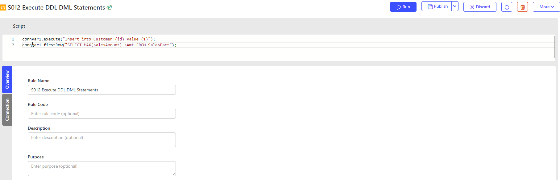 Script Rule Components