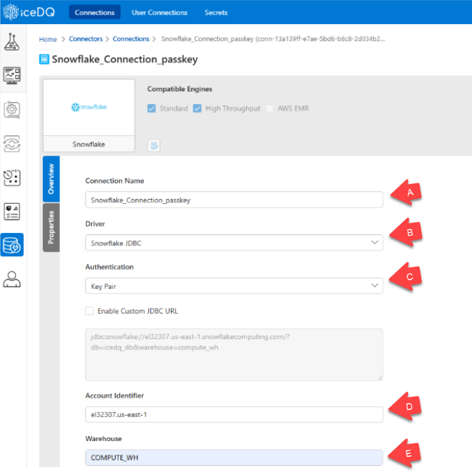 snowflake connection using key pair 1 snowflake connection